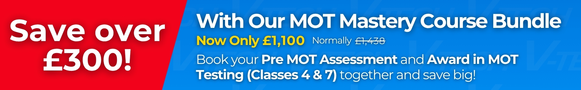 Save over 300£ on MOT Training Courses MOT Tester training